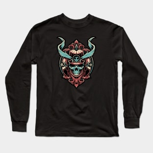 Skull Samurai Long Sleeve T-Shirt